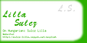 lilla sulcz business card